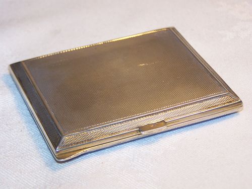 Antiques Atlas - Art Deco Silver Guilloche Cigarette Case